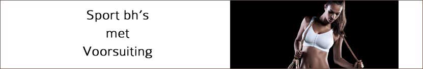 Sport bh met voorsluiting